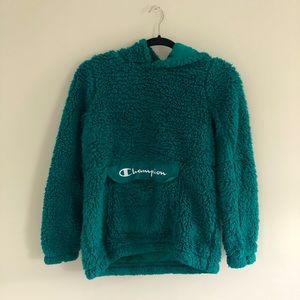 Champion Fleece Emerald Embroidered Pullover Sweatshirt SMALL